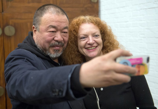 Margarete Bause mit Ai Wei Wei